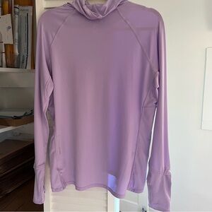 Coolibar Relay Pullover Long Sleeve Top Lavender Sz Medium Sun Protection